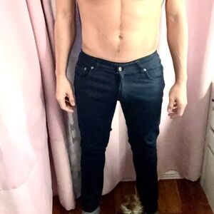 Men's Classic Black Skinny Jeans